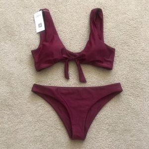 Maroon Bikini